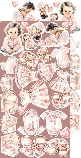 GIRL & CURL - BABY GIRL - EXTRAS SET BY CRAFT O'CLOCK
