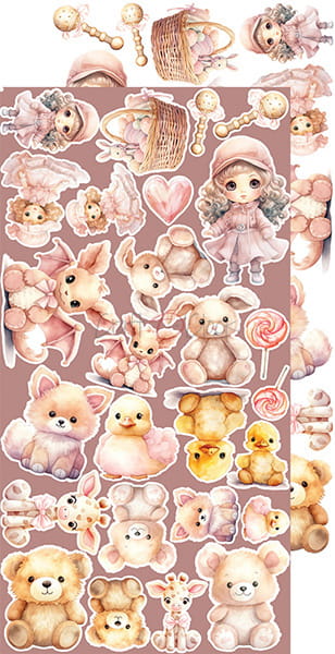 GIRL & CURL - BABY GIRL - EXTRAS SET BY CRAFT O'CLOCK