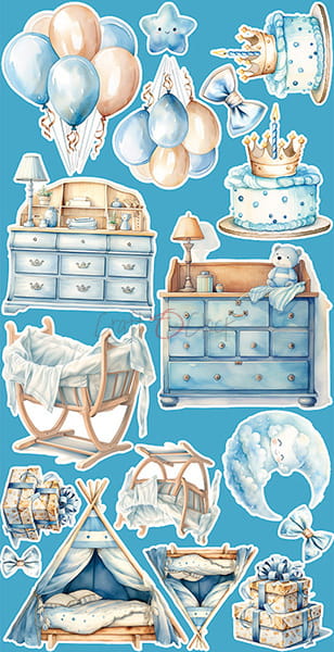 BOY & TOY - BABY BOY - EXTRAS SET BY CRAFT O'CLOCK