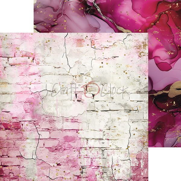 SOULFLOWERS 8" X 8" MINI SET OF BASIC PAPERS -  CRAFT O'CLOCK