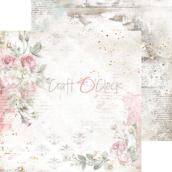 VINTAGE CHIC 8" X 8" SET OF PAPERS