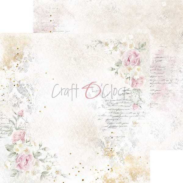 VINTAGE CHIC 8" X 8" SET OF PAPERS