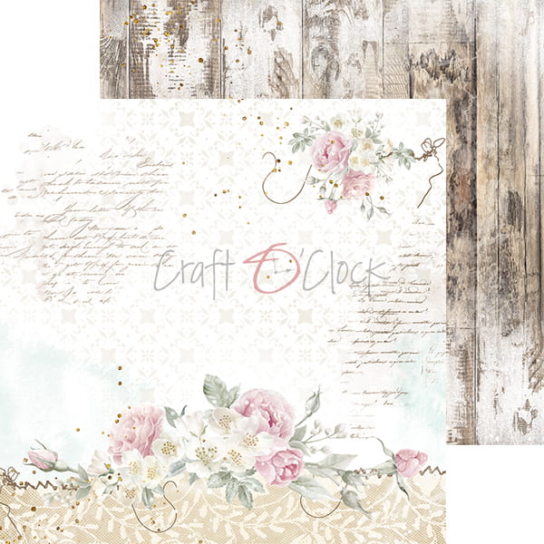 VINTAGE CHIC 8" X 8" SET OF PAPERS