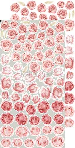 VINTAGE CHIC EXTRAS SET - FLOWERS - BY CRAFT O'CLOCK