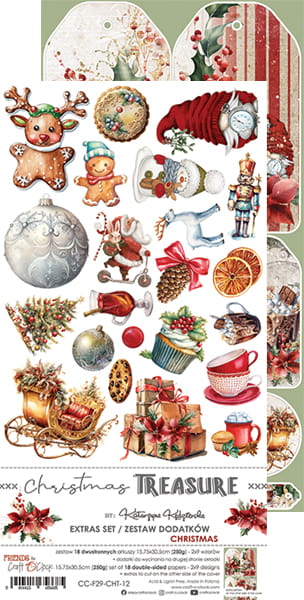 CHRISTMAS TREASURE - CHRISTMAS - EXTRAS SET BY CRAFT O'CLOCK