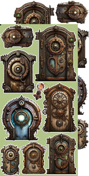 MISTS OF TOOLBOX TOWN EXTRAS SHEET #4 - TOWN - BY CRAFT O'CLOCK