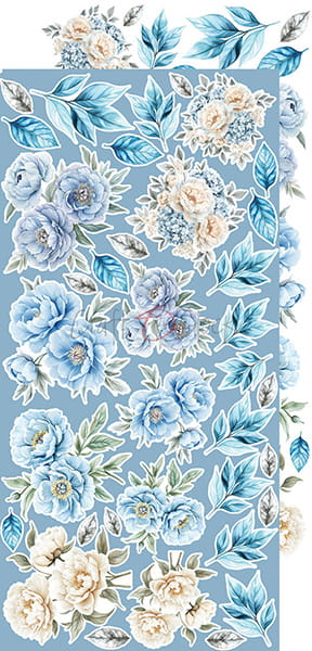 SOMETHING BLUE - FLOWERS & MORE  - EXTRAS SET BY CRAFT O'CLOCK