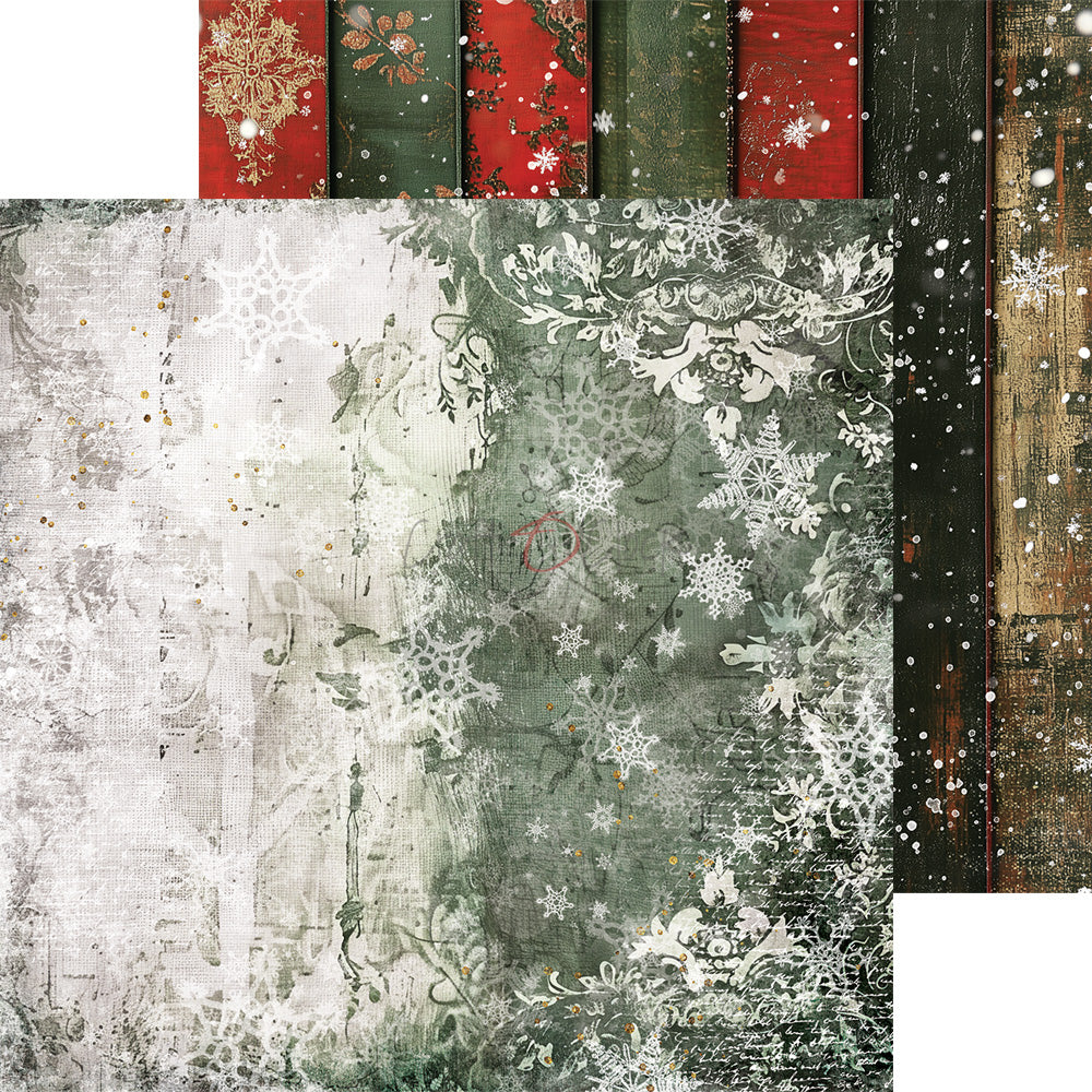 OH, CHRISTMAS NIGHT! 8" X 8" MINI SET OF BASIC PAPERS -  CRAFT O'CLOCK