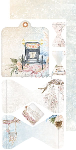 WEDDING DREAM ALBUM/JOURNAL EXTRAS SET - BY CRAFT O'CLOCK