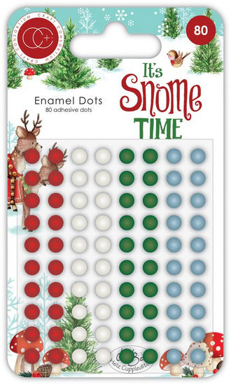IT'S SNOME TIME ENAMEL DOTS - CRAFT CONSORTIUM