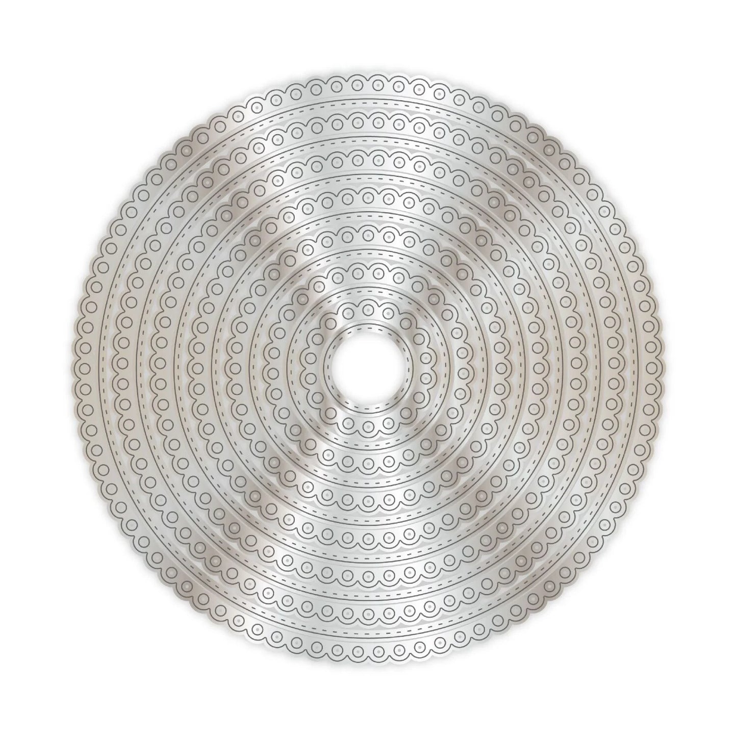 CHLOES CREATIVE CARDS METAL DIE SET - 8 X 8 DAINTY CIRCLES