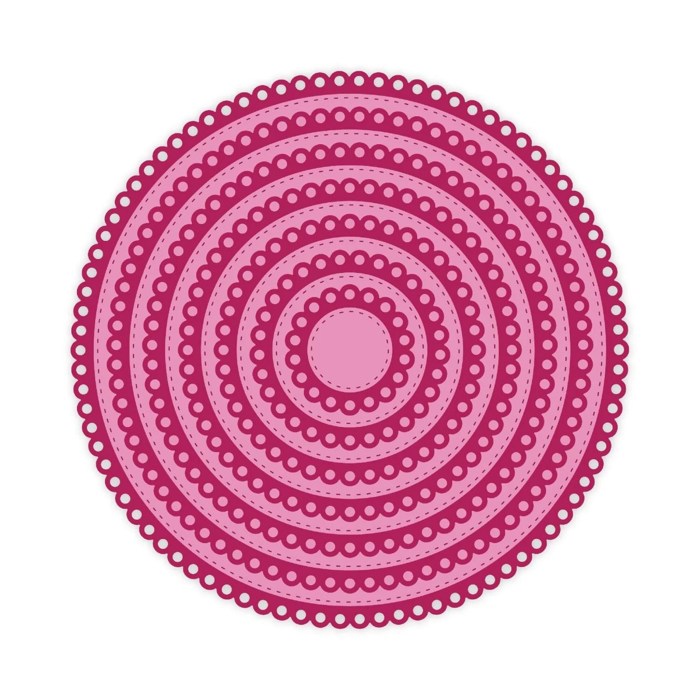 CHLOES CREATIVE CARDS METAL DIE SET - 8 X 8 DAINTY CIRCLES