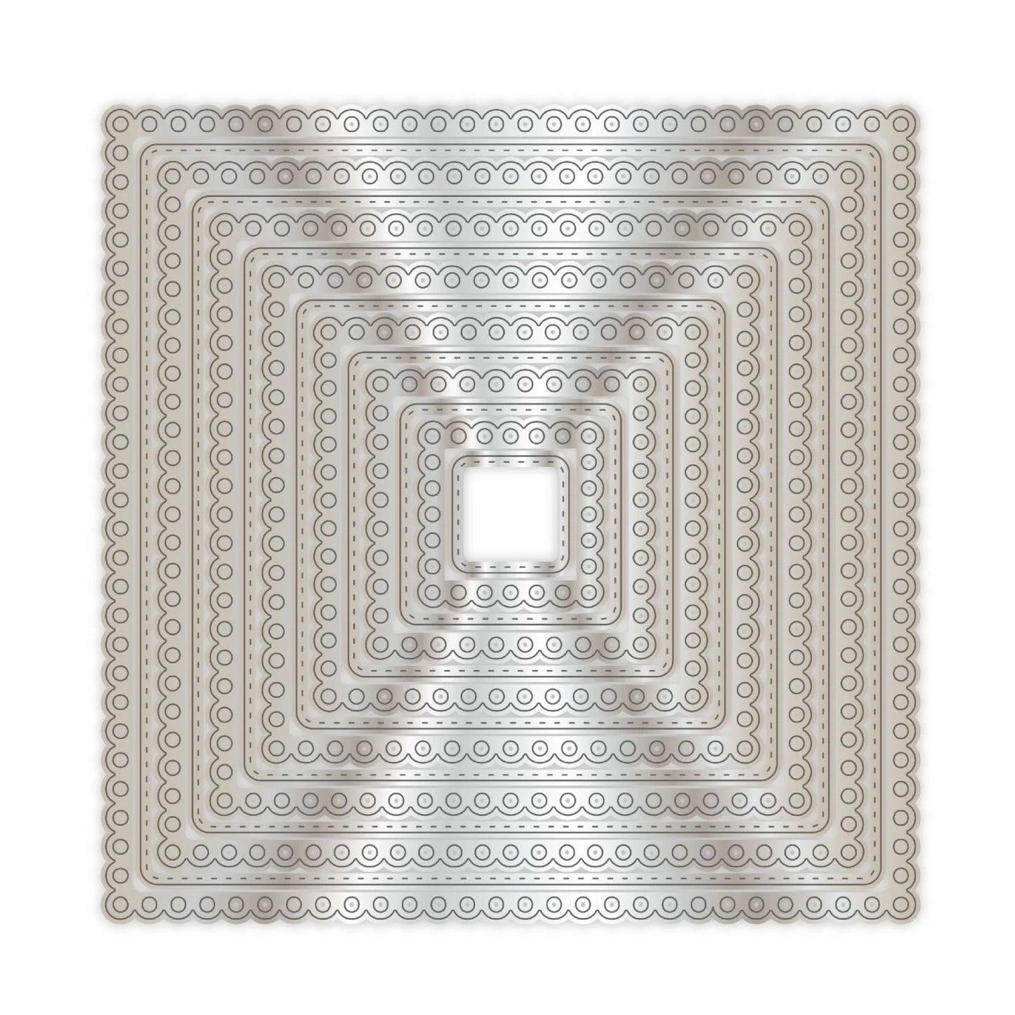 CHLOES CREATIVE CARDS METAL DIE SET - 8 X 8 DAINTY SQUARES