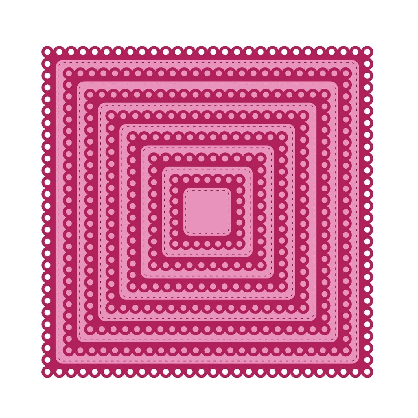CHLOES CREATIVE CARDS METAL DIE SET - 8 X 8 DAINTY SQUARES