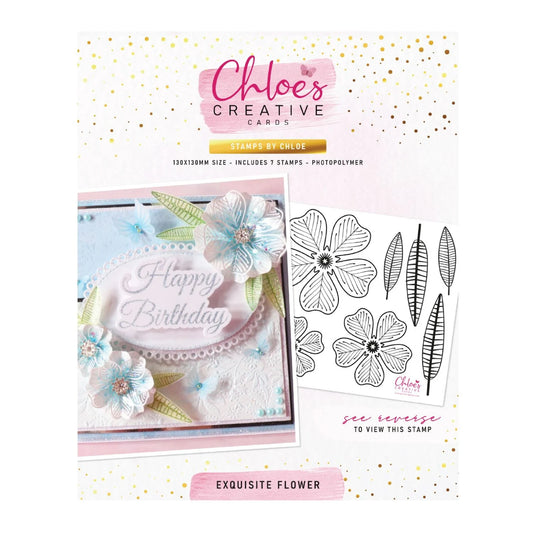 STAMPS BY CHLOE EXQUISITE FLOWER CLEAR PHOTOPOLYMER STAMP
