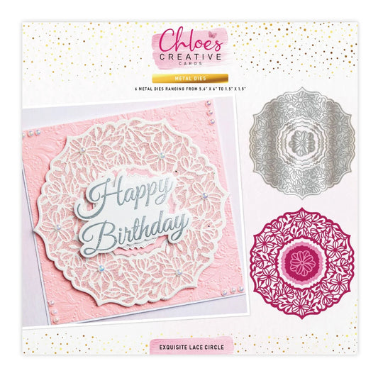 CHLOES CREATIVE CARDS METAL DIE SET - EXQUISITE LACE CIRCLE