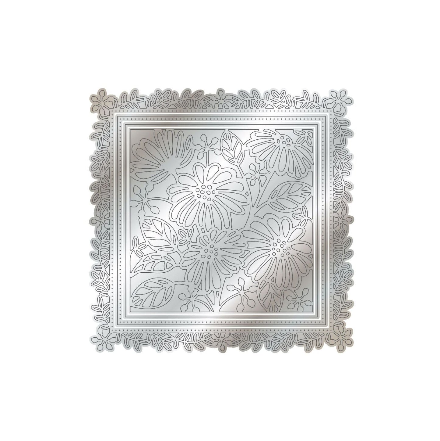 CHLOES CREATIVE CARDS METAL DIE SET - LEAFY LACE BACKGROUND