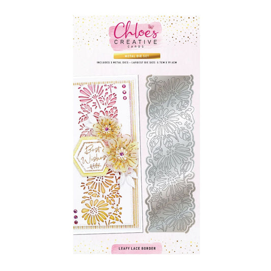 CHLOES CREATIVE CARDS METAL DIE SET - LEAFY LACE BORDER