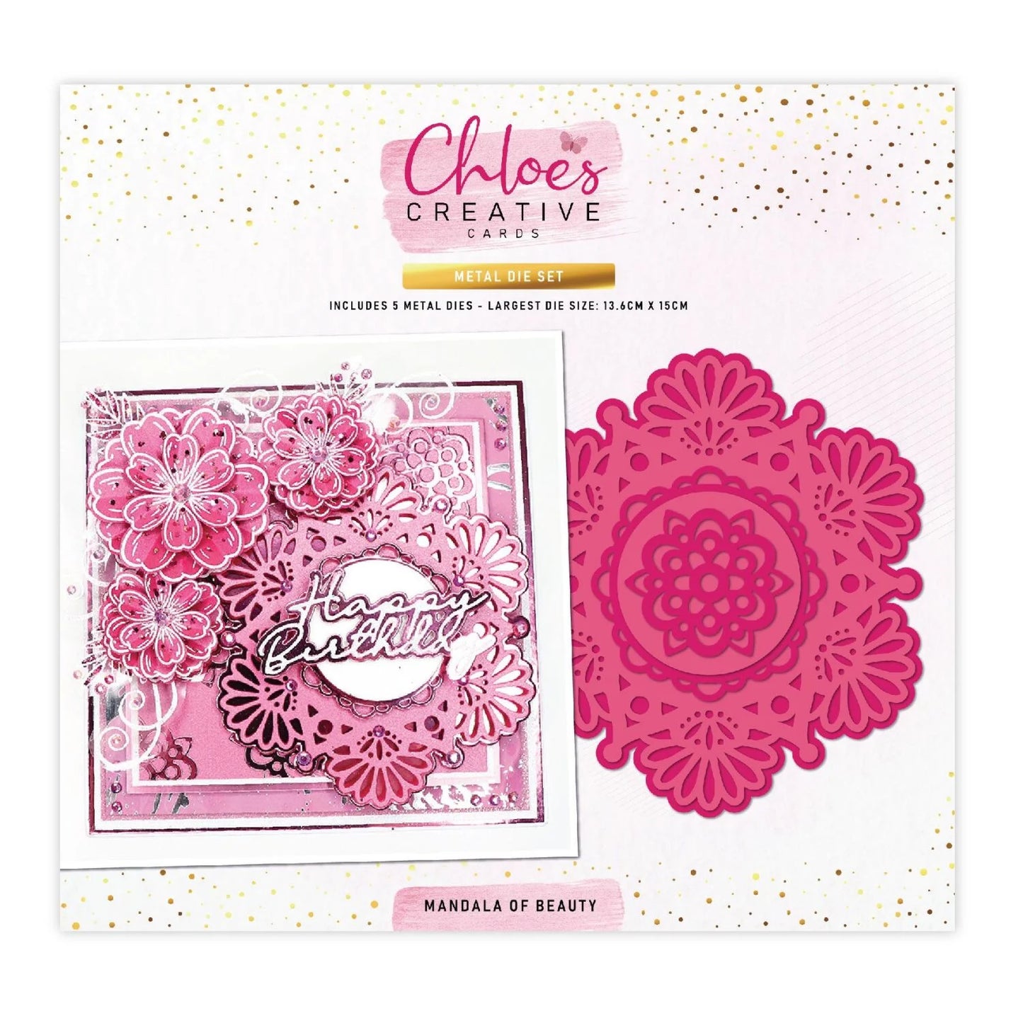 CHLOES CREATIVE CARDS METAL DIE SET - MANDALA OF BEAUTY