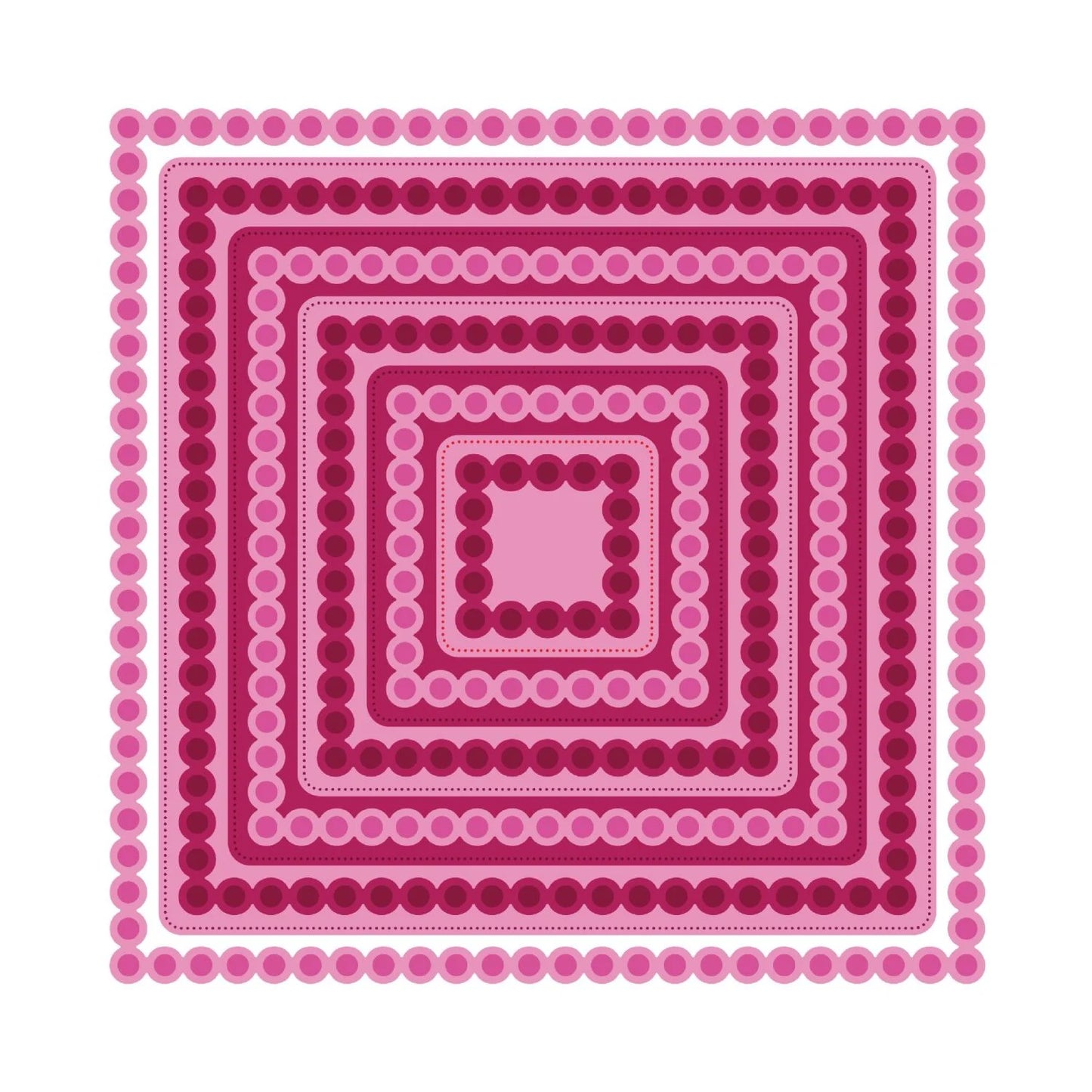 CHLOES CREATIVE CARDS METAL DIE SET - 8 X 8 PEARLY SQUARES