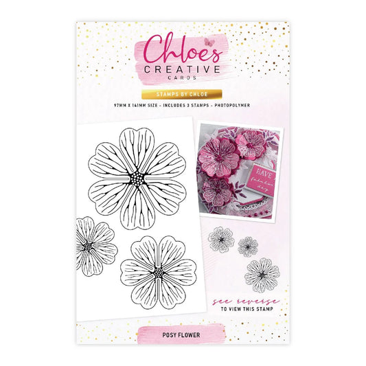 CHLOES CREATIVE CARDS POSY FLOWER PHOTOPOLYMER STAMP SET