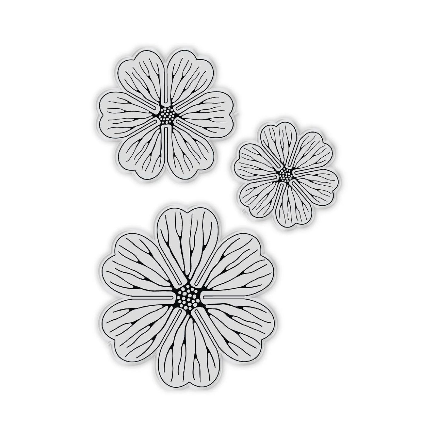 CHLOES CREATIVE CARDS POSY FLOWER PHOTOPOLYMER STAMP SET
