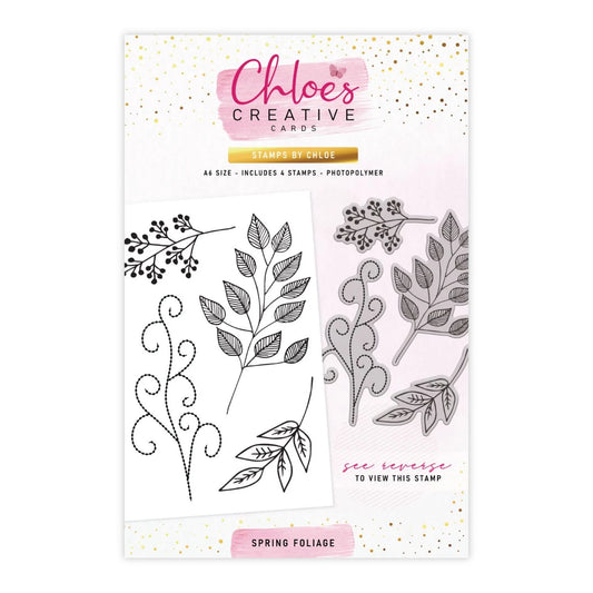 CHLOES CREATIVE CARDS SPRING FOLIAGE PHOTOPOLYMER STAMP SET