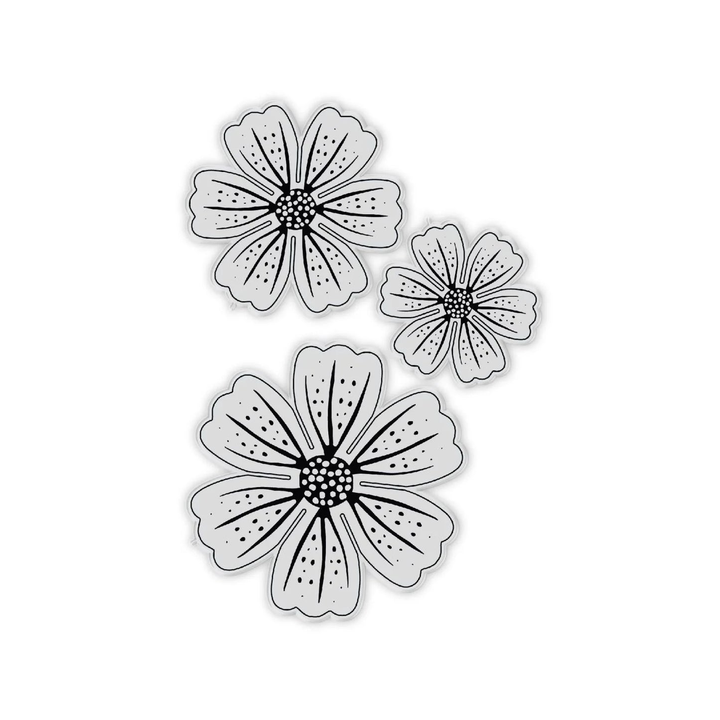 CHLOES CREATIVE CARDS SUMMER FLOWER PHOTOPOLYMER STAMP SET