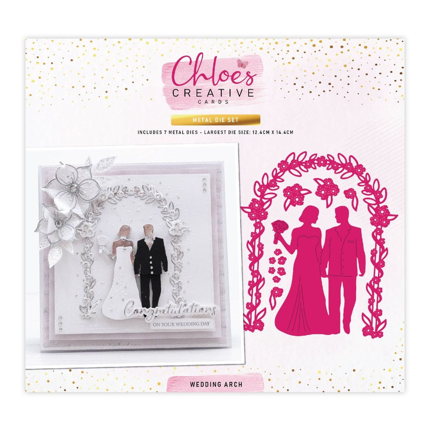 CHLOES CREATIVE CARDS METAL DIE SET - WEDDING ARCH