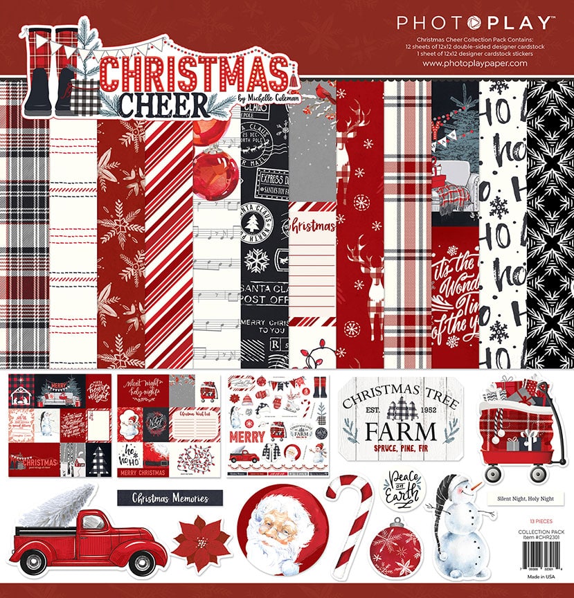 CHRISTMAS CHEER 12" X 12" COLLECTION PACK BY PHOTOPLAY