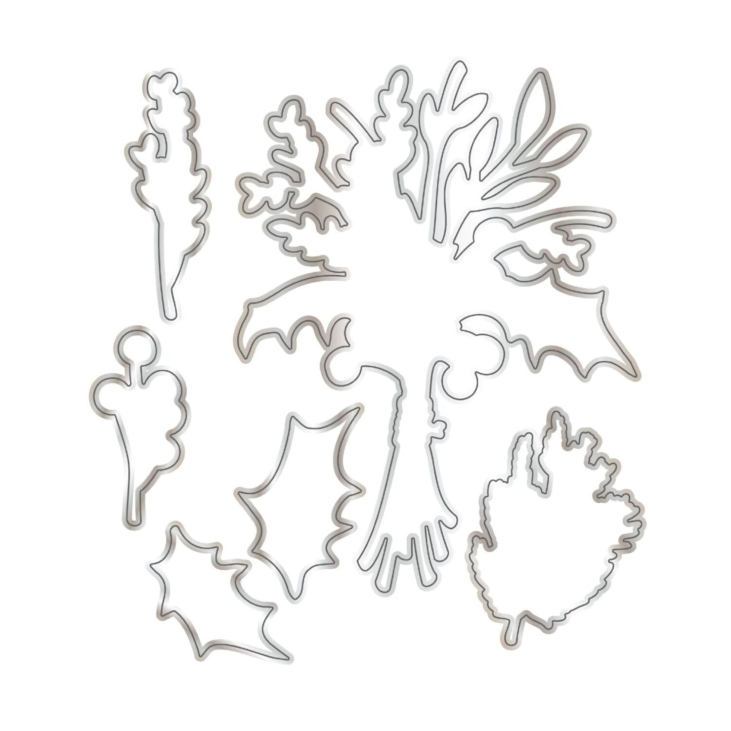 CHLOES CREATIVE CARDS DIE & STAMP SET - CHRISTMAS BOUQUET BUILDER