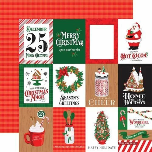 CHRISTMAS CHEER 12" X 12" COLLECTION PACK BY CARTA BELLA PAPER CO