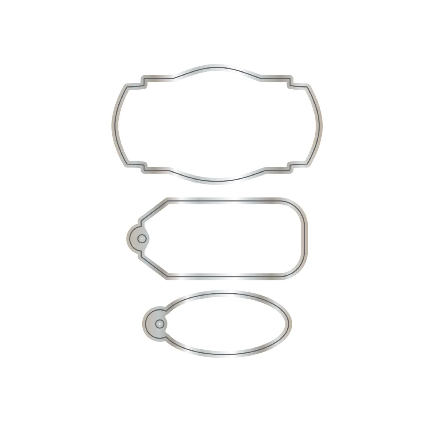 CHLOES CREATIVE CARDS DIE & STAMP SET - CHRISTMAS TINY TAG & SENTIMENTS