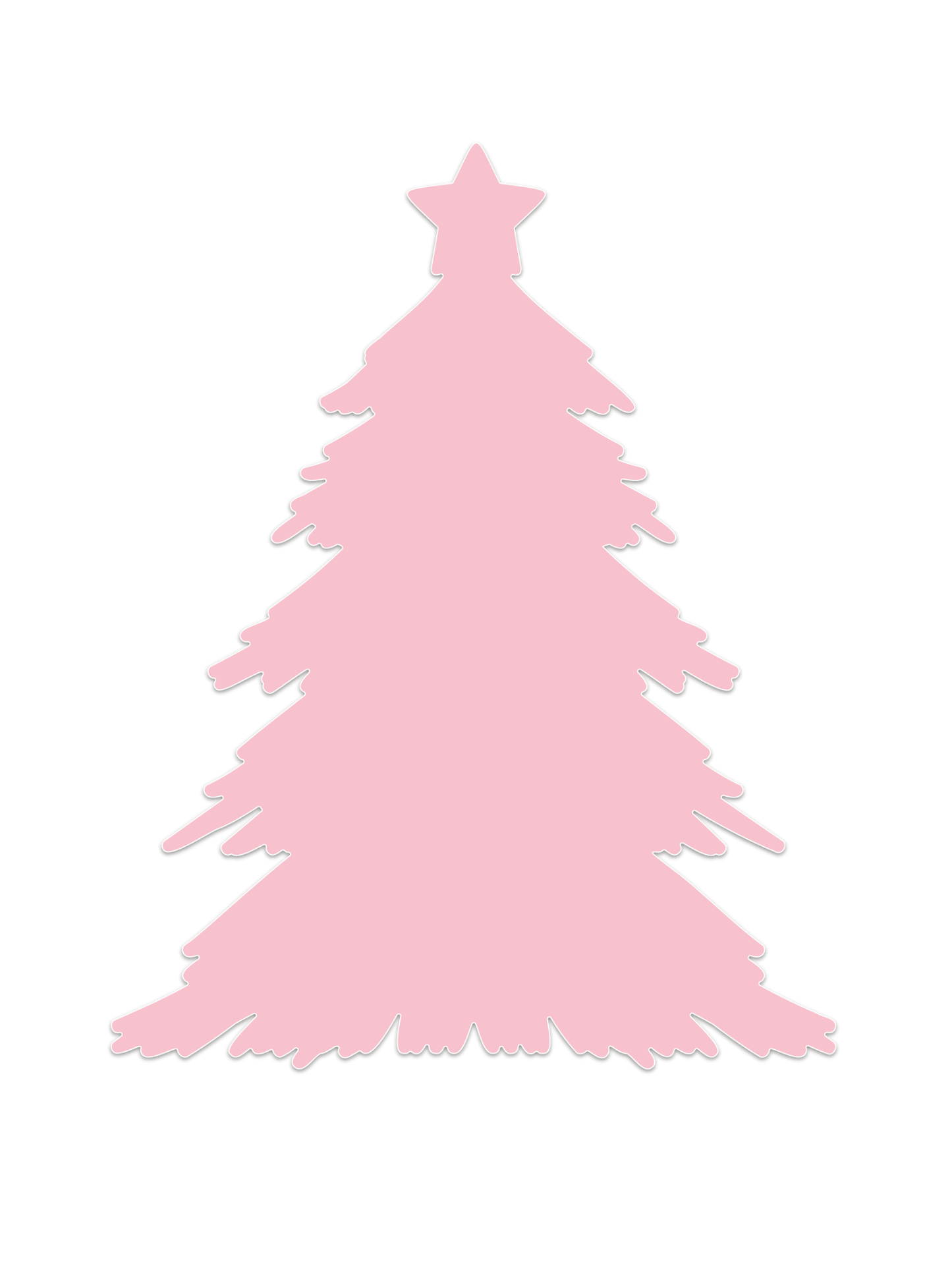 CHLOES CREATIVE CARDS CHRISTMAS TREE 5"x 7" 3D EMBOSSING FOLDER AND DIE SET