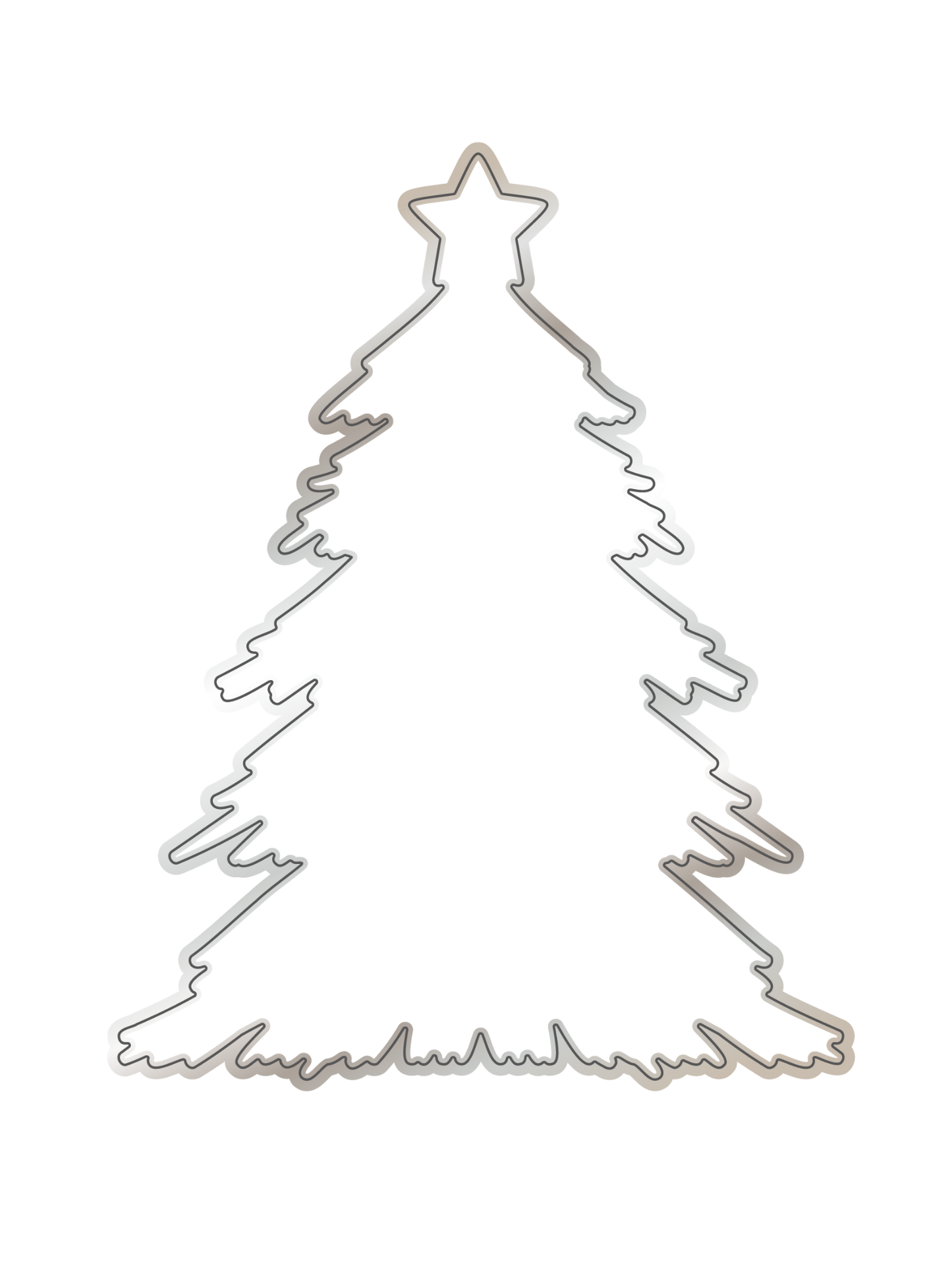 CHLOES CREATIVE CARDS CHRISTMAS TREE 5"x 7" 3D EMBOSSING FOLDER AND DIE SET