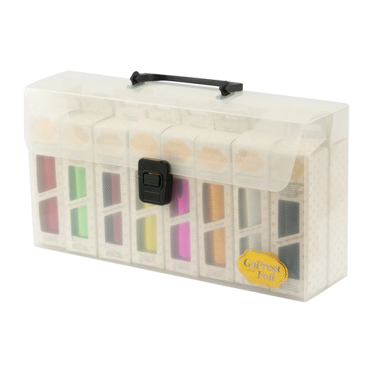 GO PRESS & FOIL CARRY CASE CONTAINING 16 COLOURS  - COUTURE CREATIONS