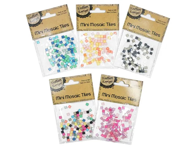 MINI MOSAIC TILES MIXED PACK - KRAFTERS KORNER