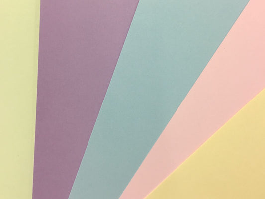 CONFETTI PASTEL A5 CARDSTOCK 5PK - HOUSE OF PAPER