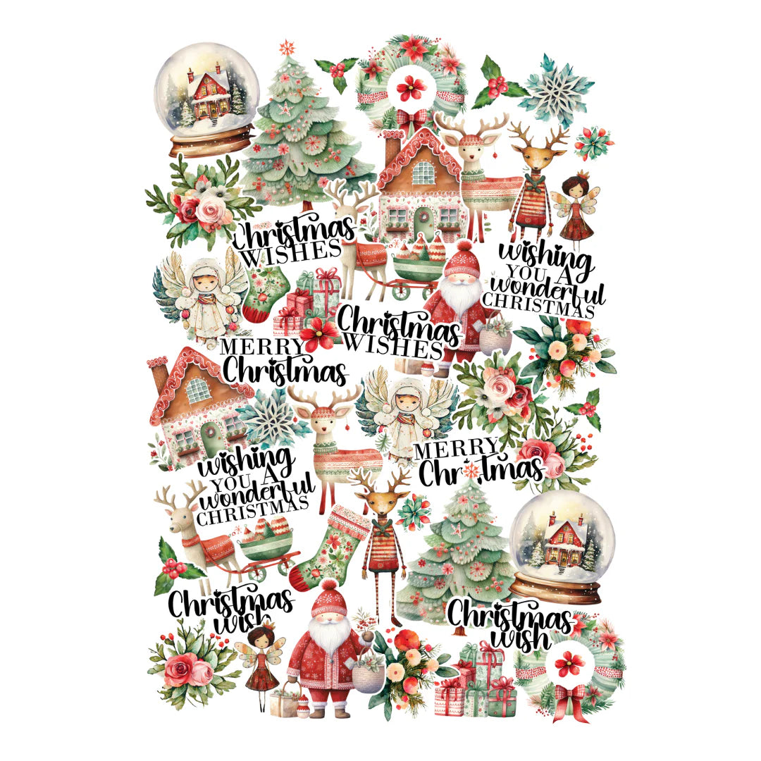 COSY CHRISTMAS A5 CARD MAKER'S COLLECTION/CREATIVE CUTS PACK BY UNIQUELY CREATIVE