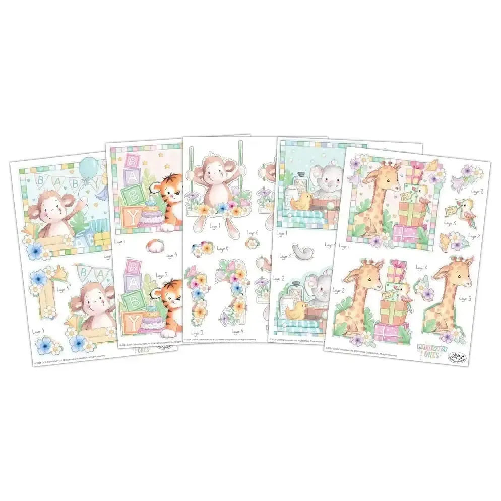 LITTLE ONES 3D DECOUPAGE SHEETS - 10PK - CRAFT CONSORTIUM