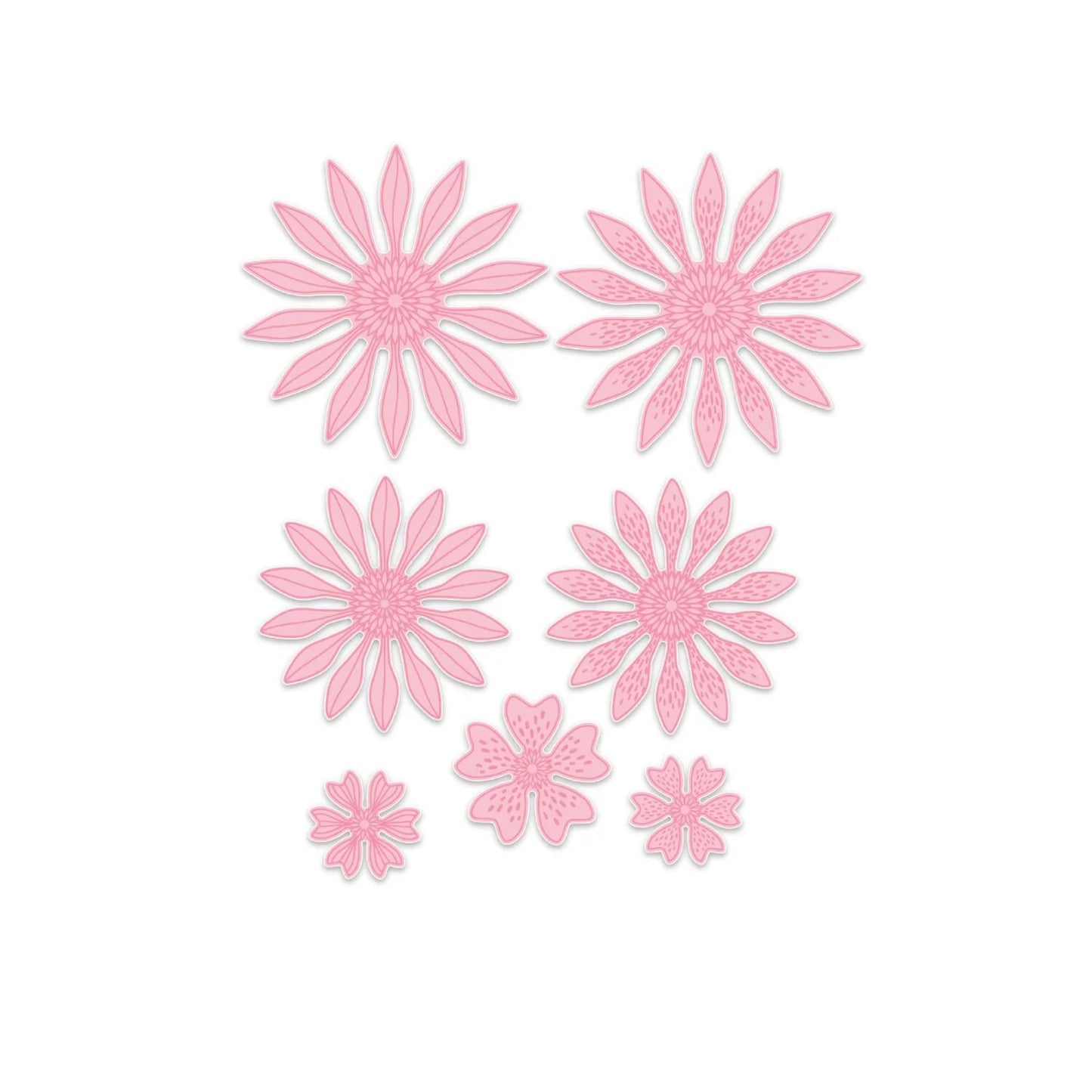 CHLOES CREATIVE CARDS DIE & STAMP SET - DAISY ELEMENTS 2