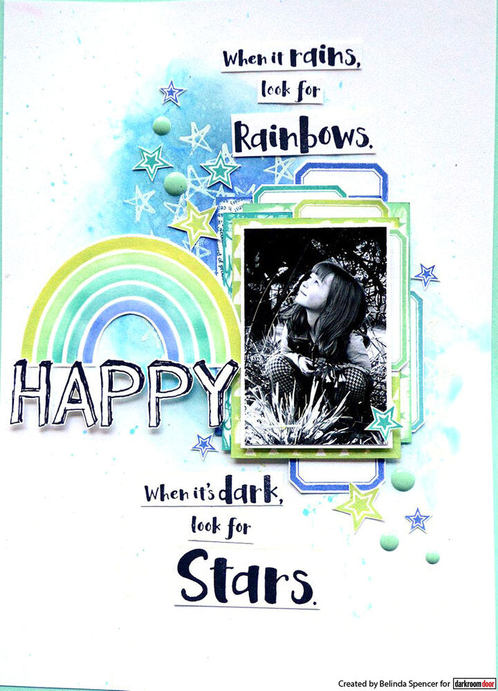 RAINBOW SMALL STENCIL BY DARKROOM DOOR
