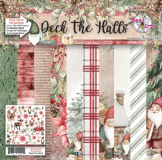 DECK THE HALLS 12" X 12" MINI PAPER COLLECTION PACK - BEE ARTY