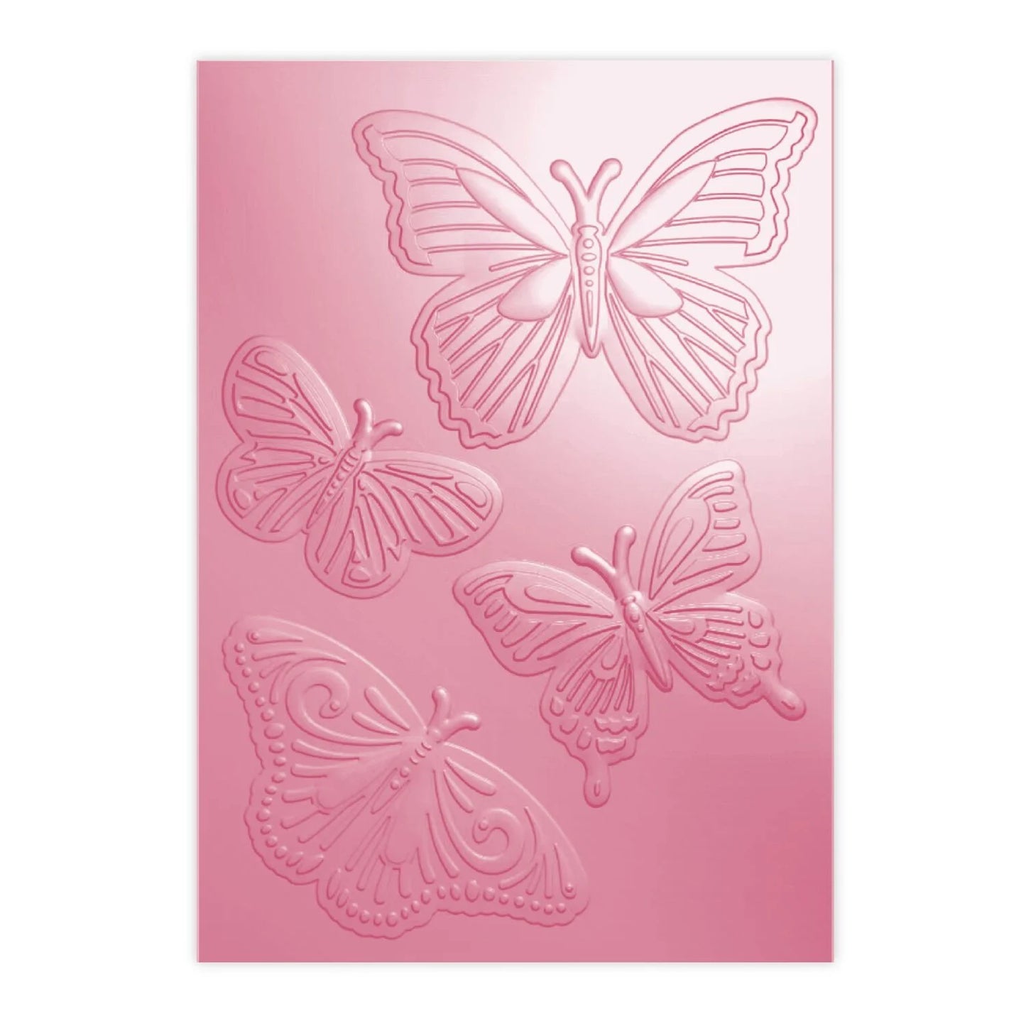 CHLOES CREATIVE CARDS 3D EMBOSSING FOLDER, STAMP AND METAL DIE SET - DELIGHTFUL BUTTERFLIES