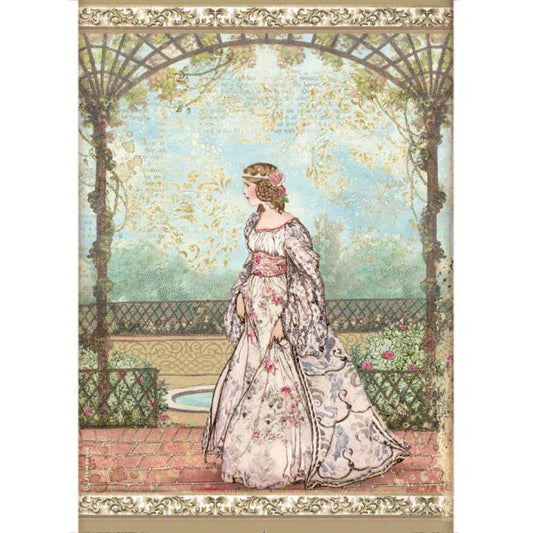 SLEEPING BEAUTY PRINCESS - A4 RICEPAPER BY STAMPERIA