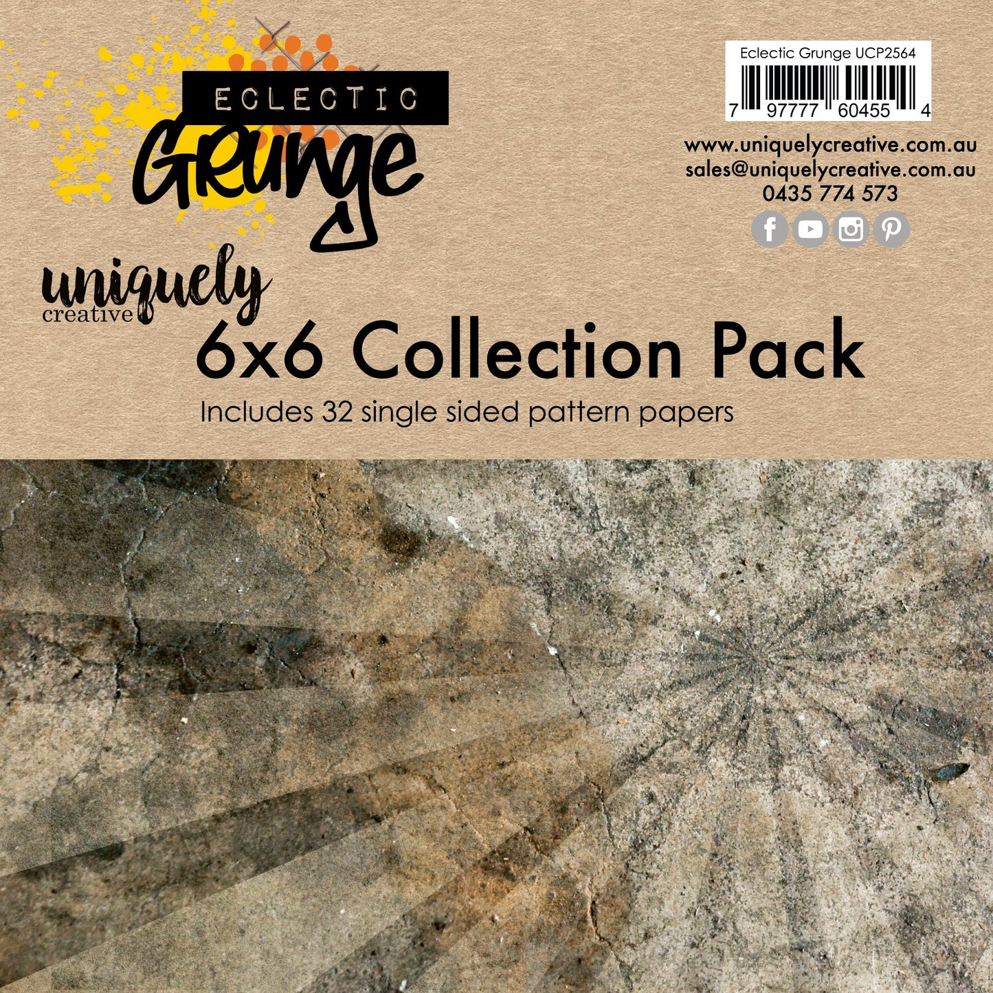 ECLECTIC GRUNGE MINI 6" x 6" COLLECTION PACK