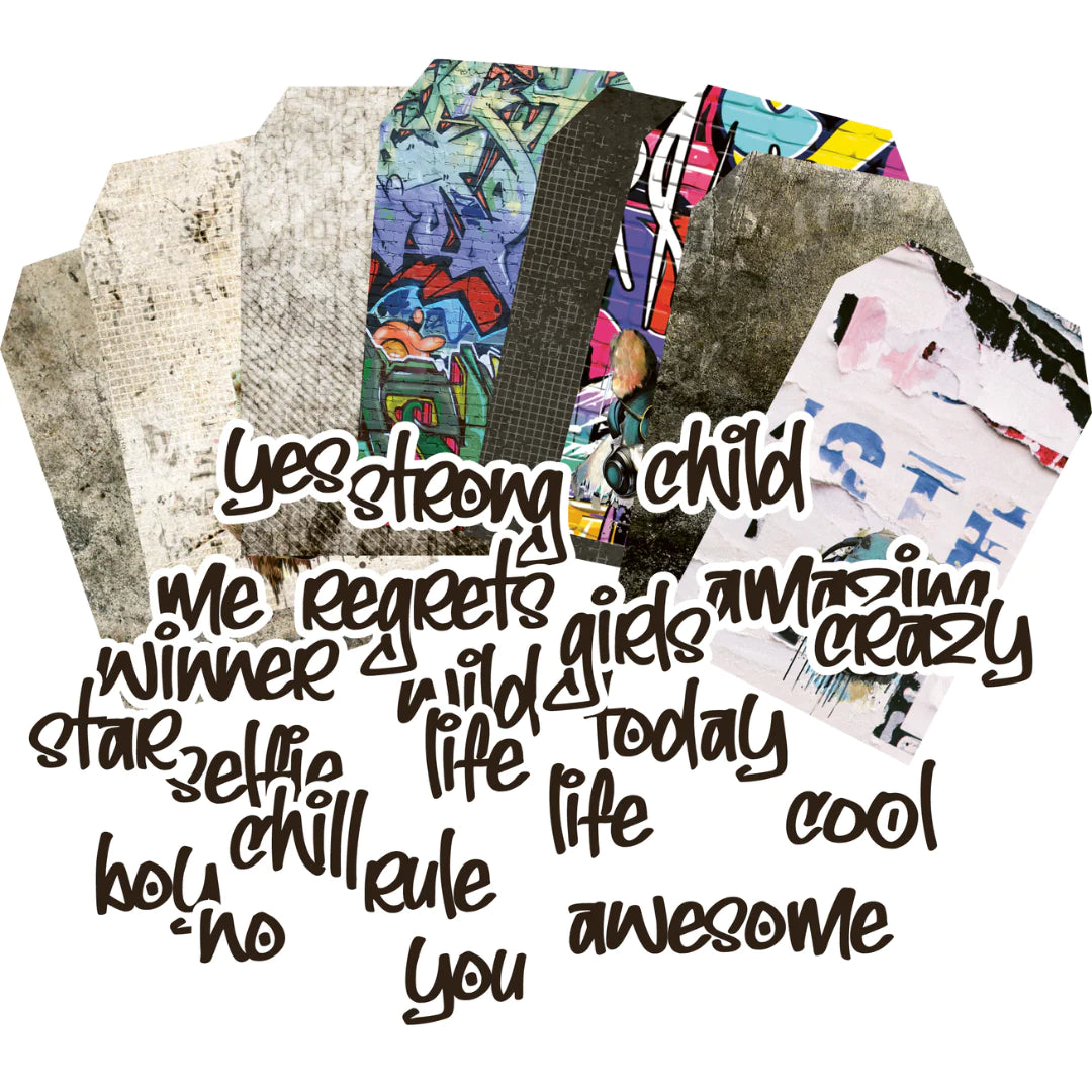 ECLECTIC GRUNGE TAGS AND TITLES CREATIVE CUTS BY UNIQUELY CREATIVE