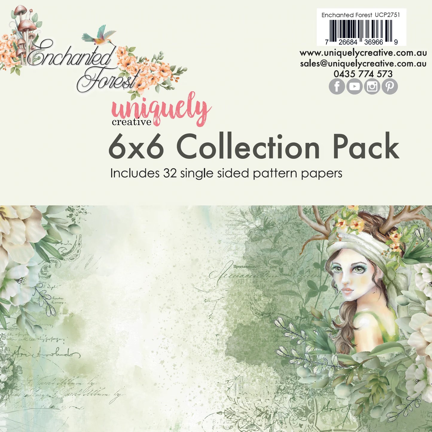 ENCHANTED FOREST CARDMAKING/SCRAPBOOKING PRODUCTS PACK