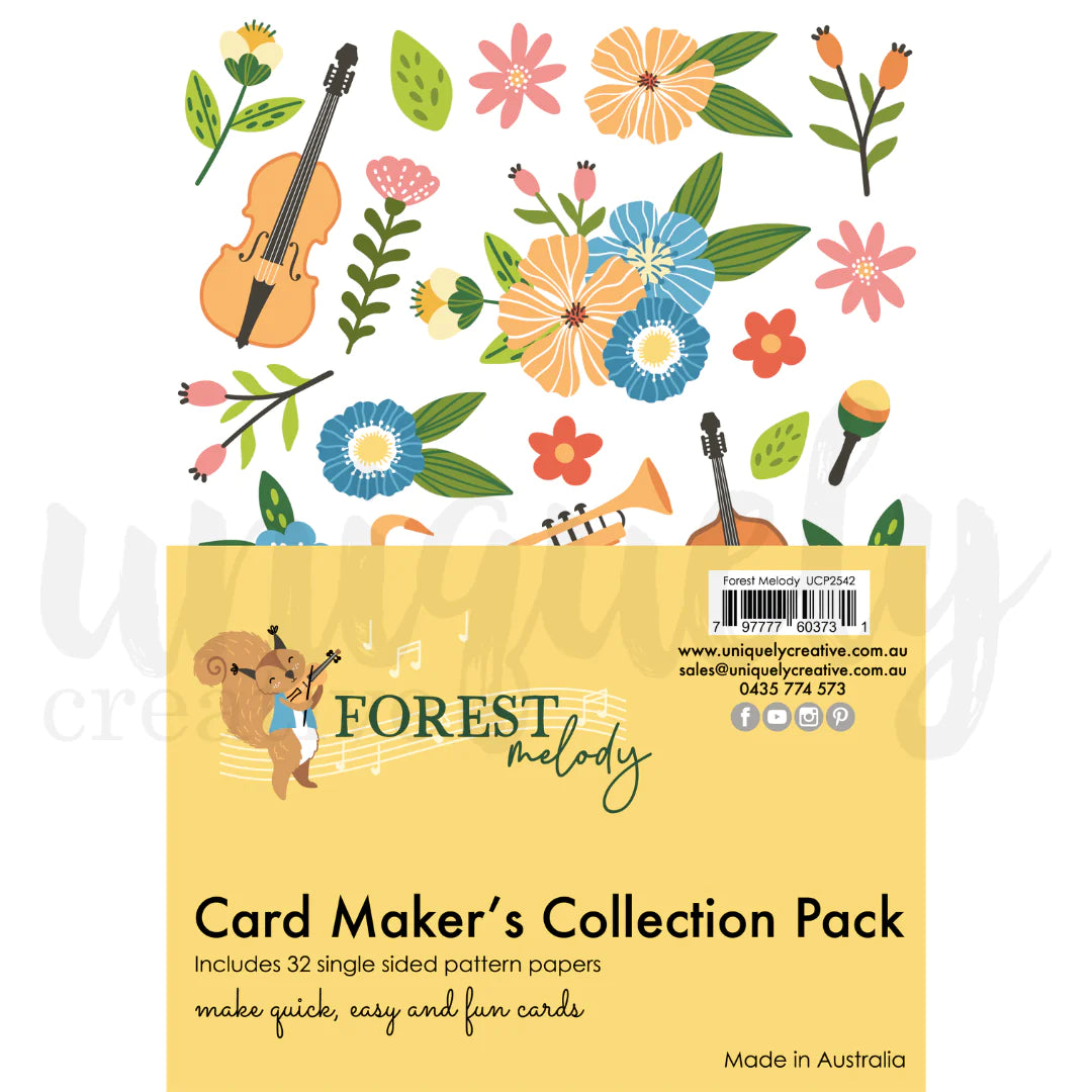 FOREST MELODY A5 CARD MAKER'S COLLECTION PACK BY UNIQUELY CREATIVE