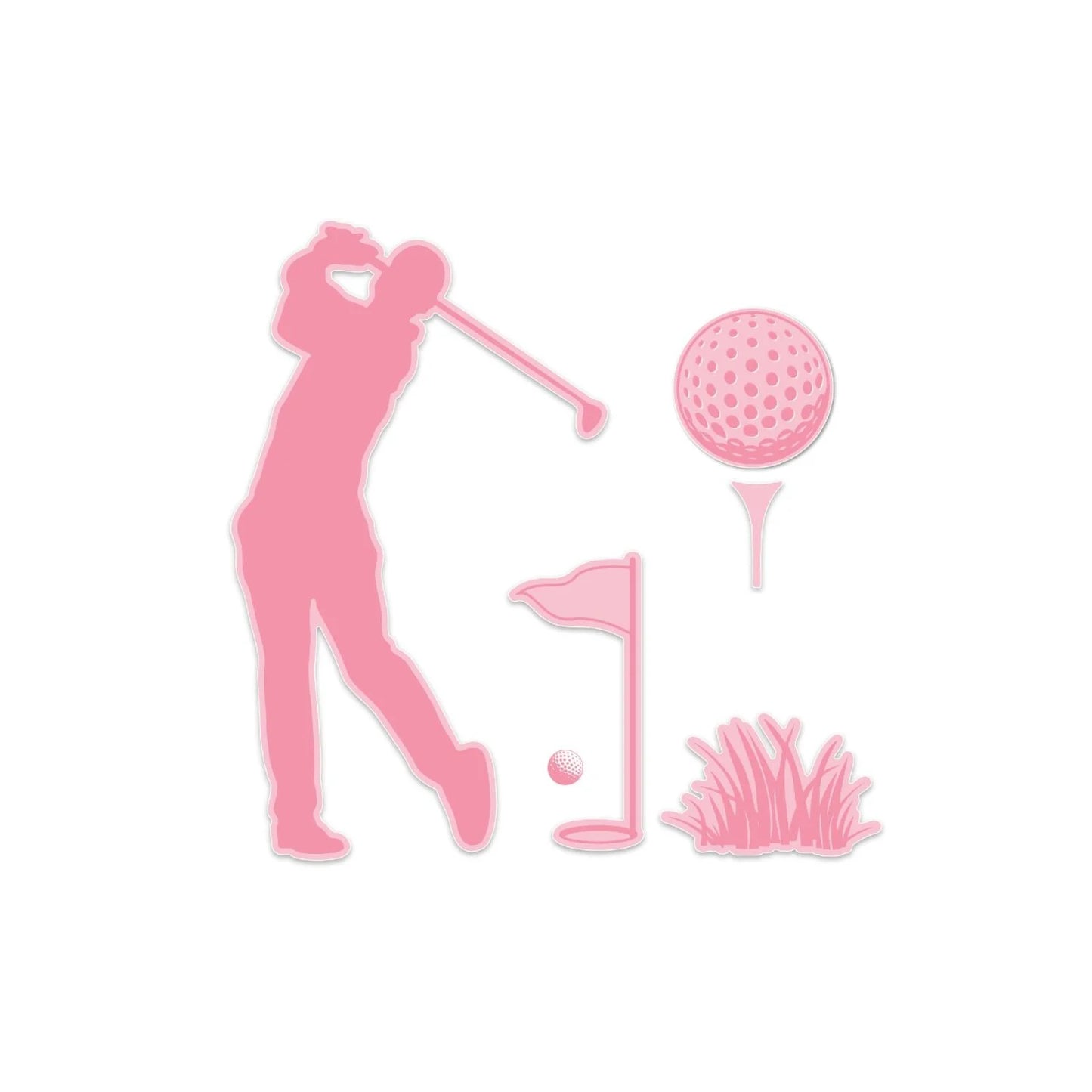 CHLOES CREATIVE CARDS DIE & STAMP SET - GOLF